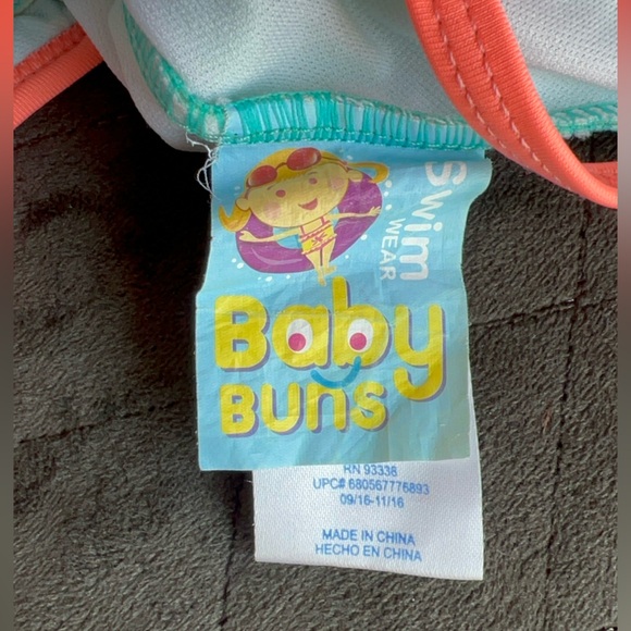 Baby Buns, Girls, Ruffled, One Piece, Swimsuit. - Picture 4 of 7